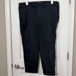 torrid Black Straight-Leg Chinos